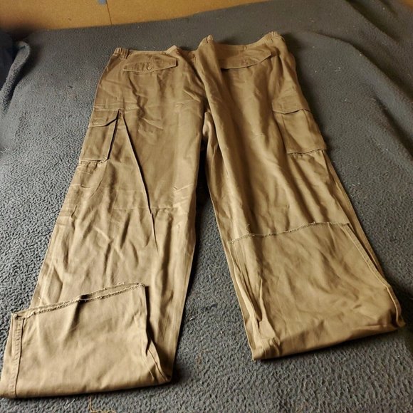 Boulder Creek Trading Pants Big Tall Mens Size 54 38L Tan Cotton Chino Khaki - Picture 6 of 7